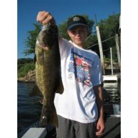 All the kids in the group caught a smallmouth over 20