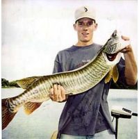 One of 9 Tiger muskies caught that day for young Josh